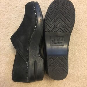 Sanita Professional Oiled Leather clog - Black